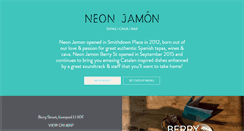 Desktop Screenshot of neonjamon.com