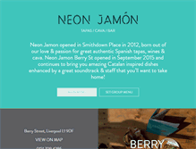 Tablet Screenshot of neonjamon.com